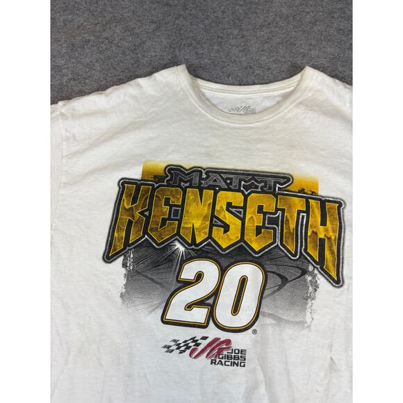 NASCAR Joe Gibbs Racing Shirt Mens 2XL White Matt Kenseth 20 DeWalt Camry Tee - Picture 5 of 7